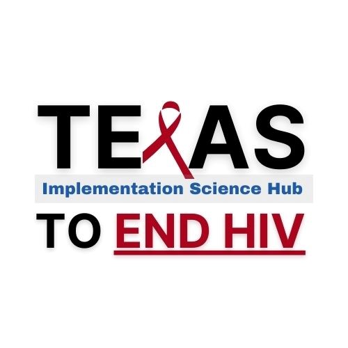 Image logo of the phrase, Texas Implementation Science Hub to End HIV